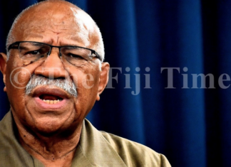 Fiji Prime Minister Sitiveni Rabuka