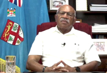 Fiji Prime Minister Sitiveni Rabuka