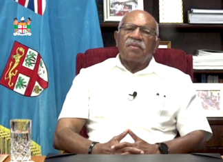 Fiji Prime Minister Sitiveni Rabuka