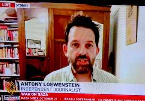 Australian author and journalist Antony Loewenstein