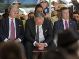Coalition government partners New Zealand First's Winston Peters (from left), Shane Jones and ACT's David Seymour