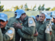 Fiji troops celebrating International Peacekeepers Day