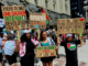 Pacific Islanders protesting for an immediate ceasefire to Israel's War on Gaza