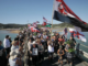 The Hikoī crosses over to Waitangi