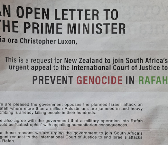 Today's open letter on Gaza in The Post to NZ Prime Minister Christopher Luxon