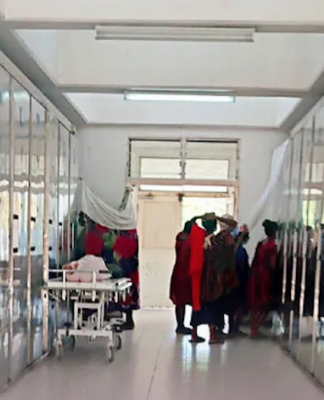 Seven bodies were left lying outside POM mortuary