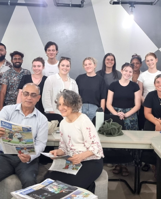USP's associate professor Shailendra Singh and QUT's professor Angela Romano