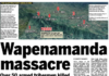 How the PNG Post-Courier reported the Wapenamanda massacre in Enga province today 20Feb24