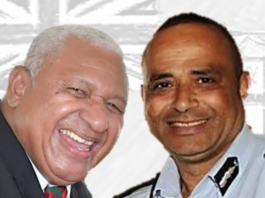 Voreqe Bainimarama (left) and Sitiveni Qiliho