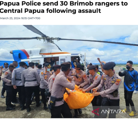 The Papua Police deploys 30 rangers