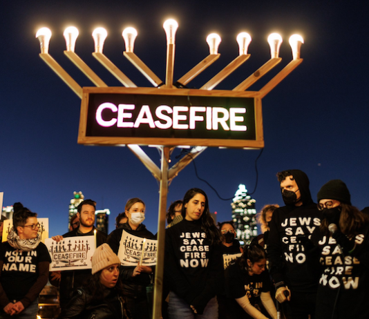 A Jewish Voice for Peace rally