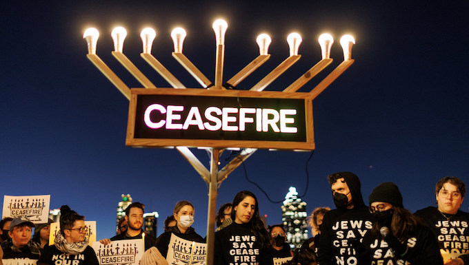 A Jewish Voice for Peace rally