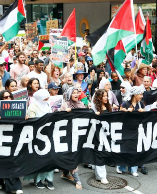 Protesters in Meanjin/Brisbane call for an immediate ceasefire