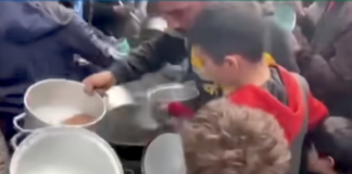 Gaza children's empty plates