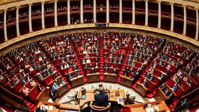 The French National Assembly in session