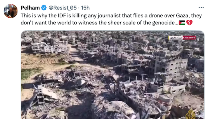 Why the Israeli military is killing any journalist that flies a drone over Gaza