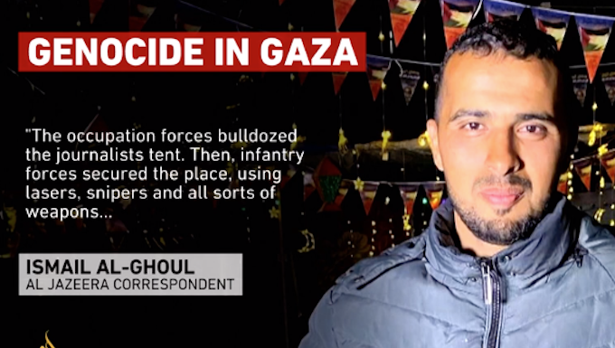 Al Jazeera Arabic correspondent Ismail al-Ghoul