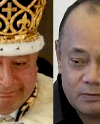 King Tupou VI and Prime Minister Siaosi Sovaleni Hu’akavameiliku