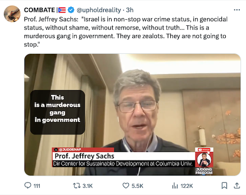 American economist and public policy analyst Professor Jeffrey Sachs