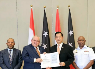 The ratified defence agreement between Papua New Guinea and Indonesia