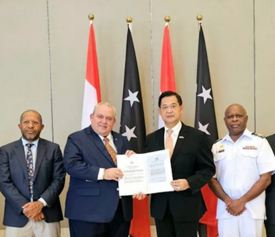 The ratified defence agreement between Papua New Guinea and Indonesia