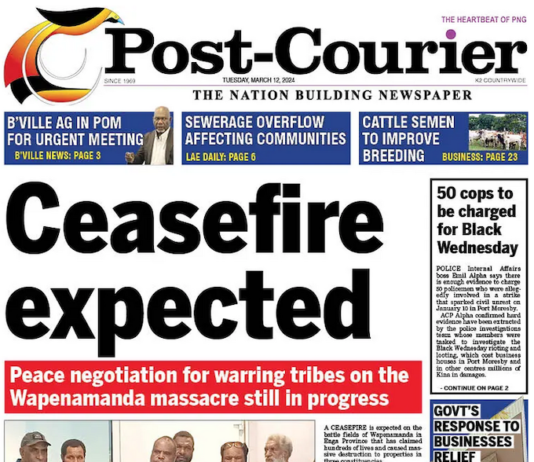 Ceasefire expected in PNG Highlands