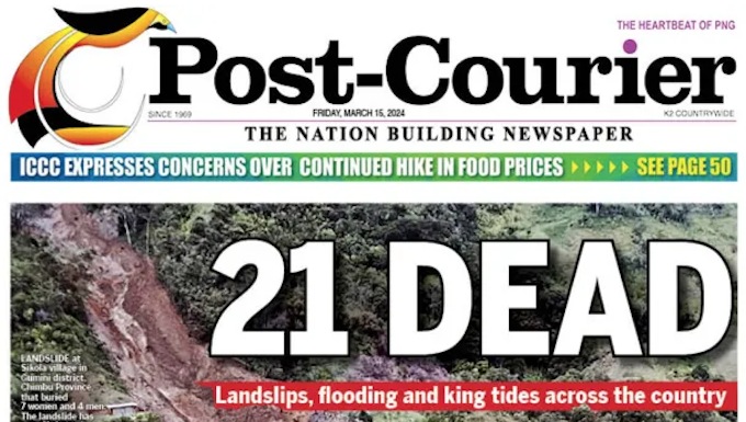 Papua New Guinea is reeling from a series of mudslides in the Highlands