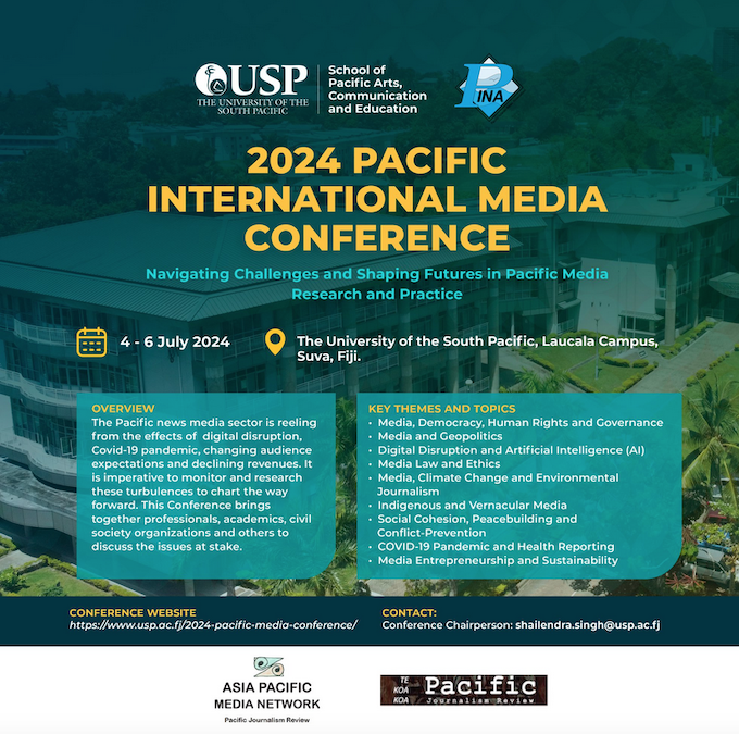 The 2024 Pacific International Media Conference poster