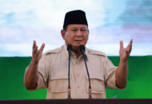 Defence Minister Prabowo Subianto