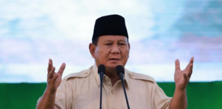 Defence Minister Prabowo Subianto