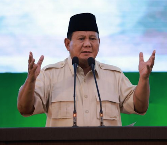 Defence Minister Prabowo Subianto