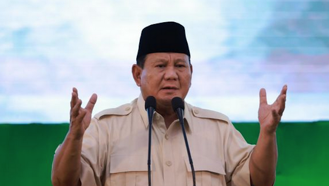 Defence Minister Prabowo Subianto