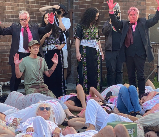 The Sydney "die-in" street theatre protest