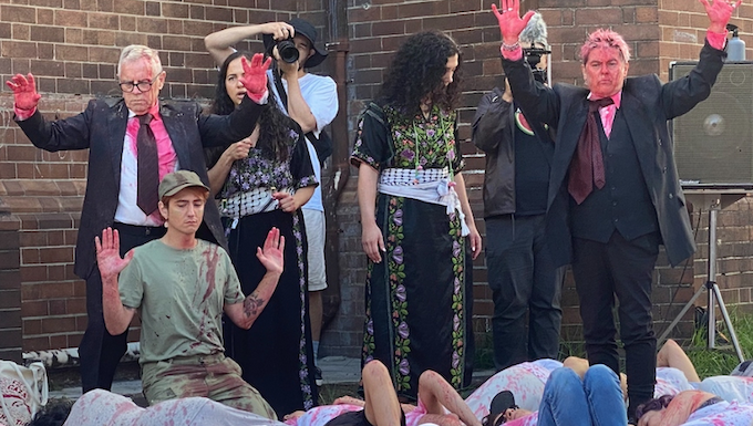 The Sydney "die-in" street theatre protest
