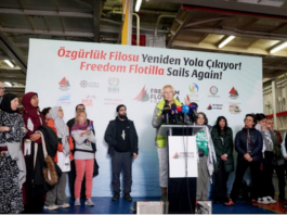 International participants arrive to sail with the Gaza Freedom Flotilla