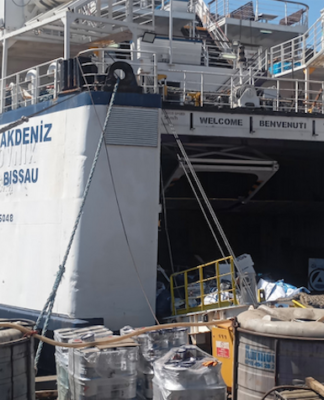 Activists defy Israel with Gaza-bound ‘freedom’ flotilla and humanitarian aid Loading urgent humanitarian aid for Gaza on the Akdeniz ship in Istanbul