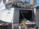 Loading urgent humanitarian aid for Gaza on the Akdeniz ship in Istanbul