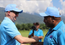 Australian Prime Minister Anthony Albanese (left) and his Papua New Guinea counterpart James Marape at Kokoda