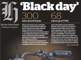 "Black Day" . . . . How the New Zealand Herald saw it