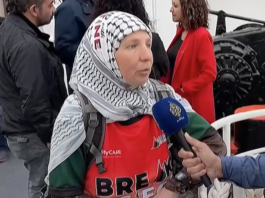 One of the Gaza Freedom Flotilla campaigners