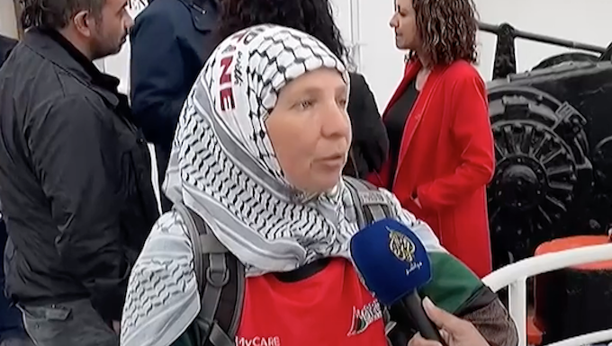 One of the Gaza Freedom Flotilla campaigners