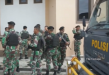 Indonesian security forces preparing to crush a peaceful Papuan demonstration