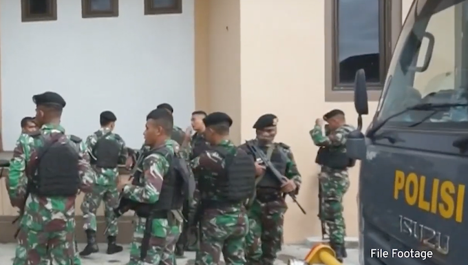 Indonesian security forces preparing to crush a peaceful Papuan demonstration