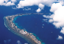 Majuro Atoll, the capital of the Marshall Islands