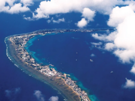 Majuro Atoll, the capital of the Marshall Islands