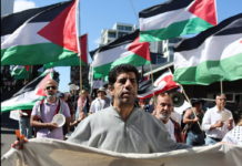 The Ngāmotu (Al Quds Day) rally in New Plymouth