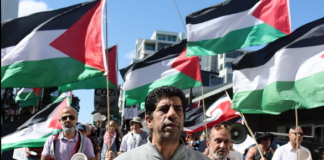 The Ngāmotu (Al Quds Day) rally in New Plymouth