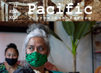 Part of the cover in a recent edition of Pacific Journalism Review