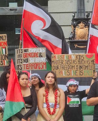 APR editor criticises NZ media coverage over the war on Gaza Pacific Islander protesters at one of the pro-Palestine demonstrations