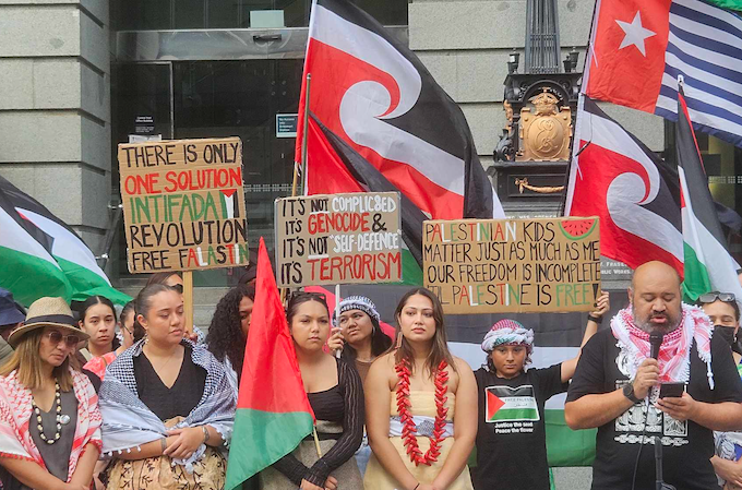 Pacific protesters for Palestine